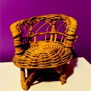 The is a small vintage chair collectors item!!